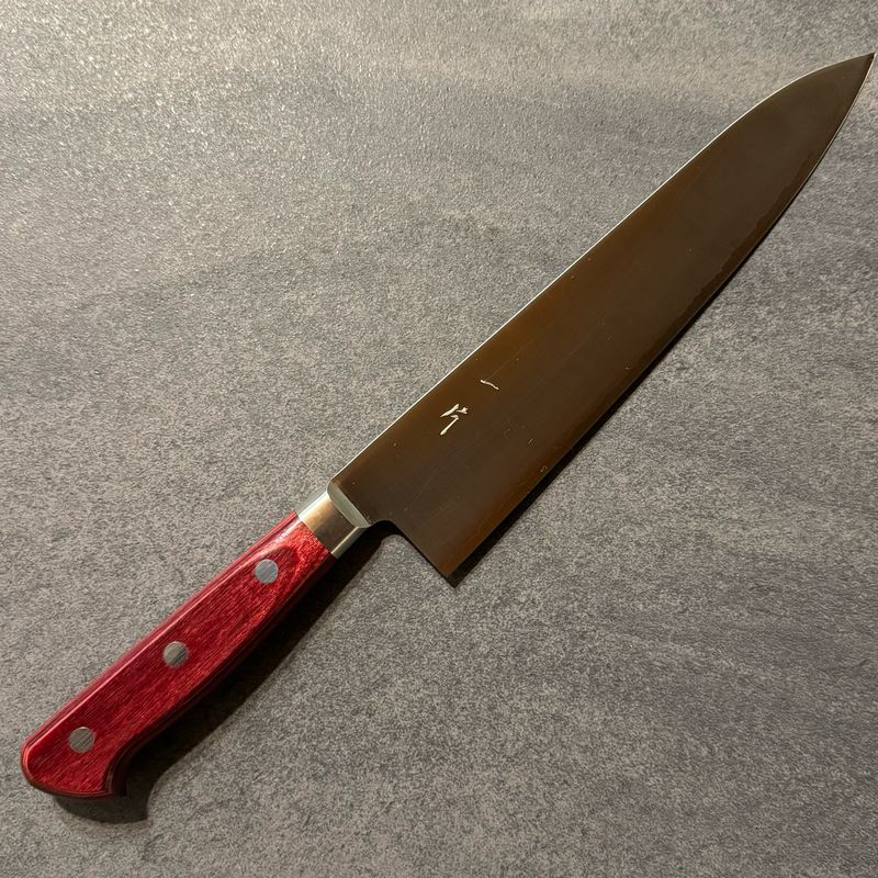 Hitohira TP (by Takamura) 210mm Gyuto - wine pack handle