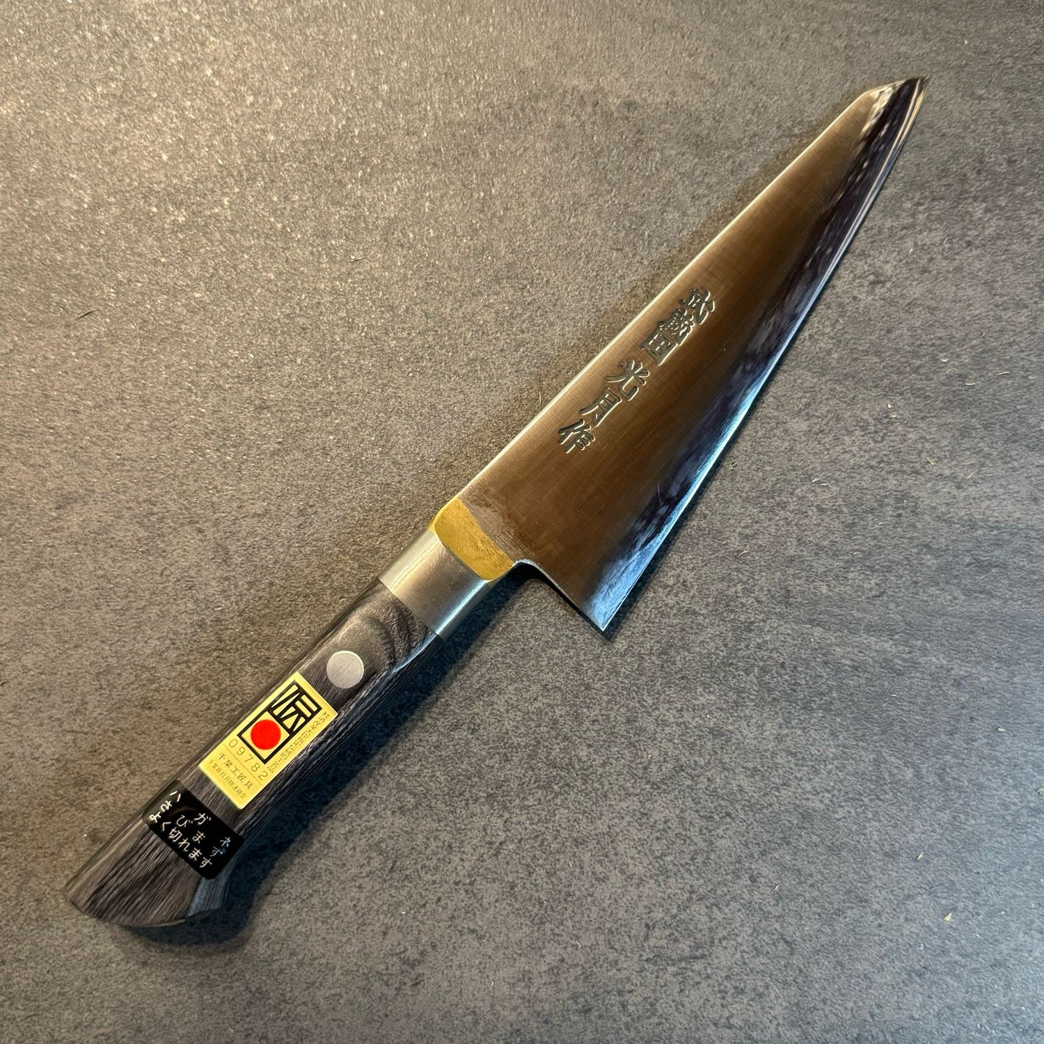 Kogetsu Carbon Honesuki Kaku Pakka Handle