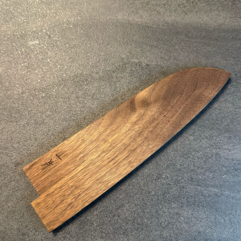 Hitohira WB Walnut Saya Santoku 180mm (3mm Classic)