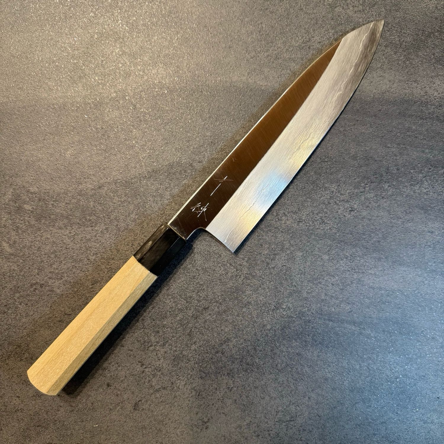 Hitohira Kikuchiyo Ren Silver #3 Gyuto 210mm, Ho wood handle