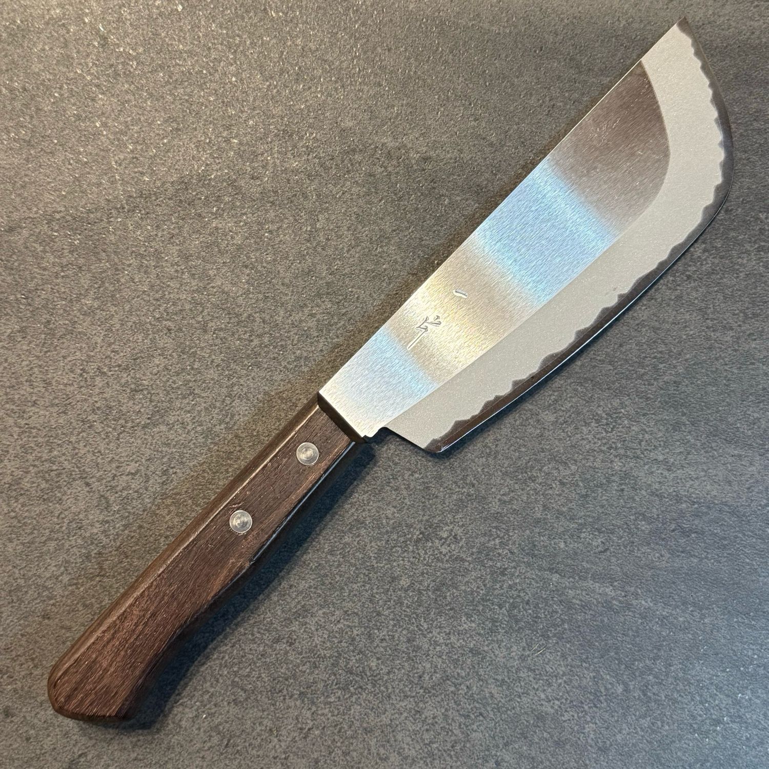 Mumei Stainless Pumpkin Cutter 150mm Rosewood handle
