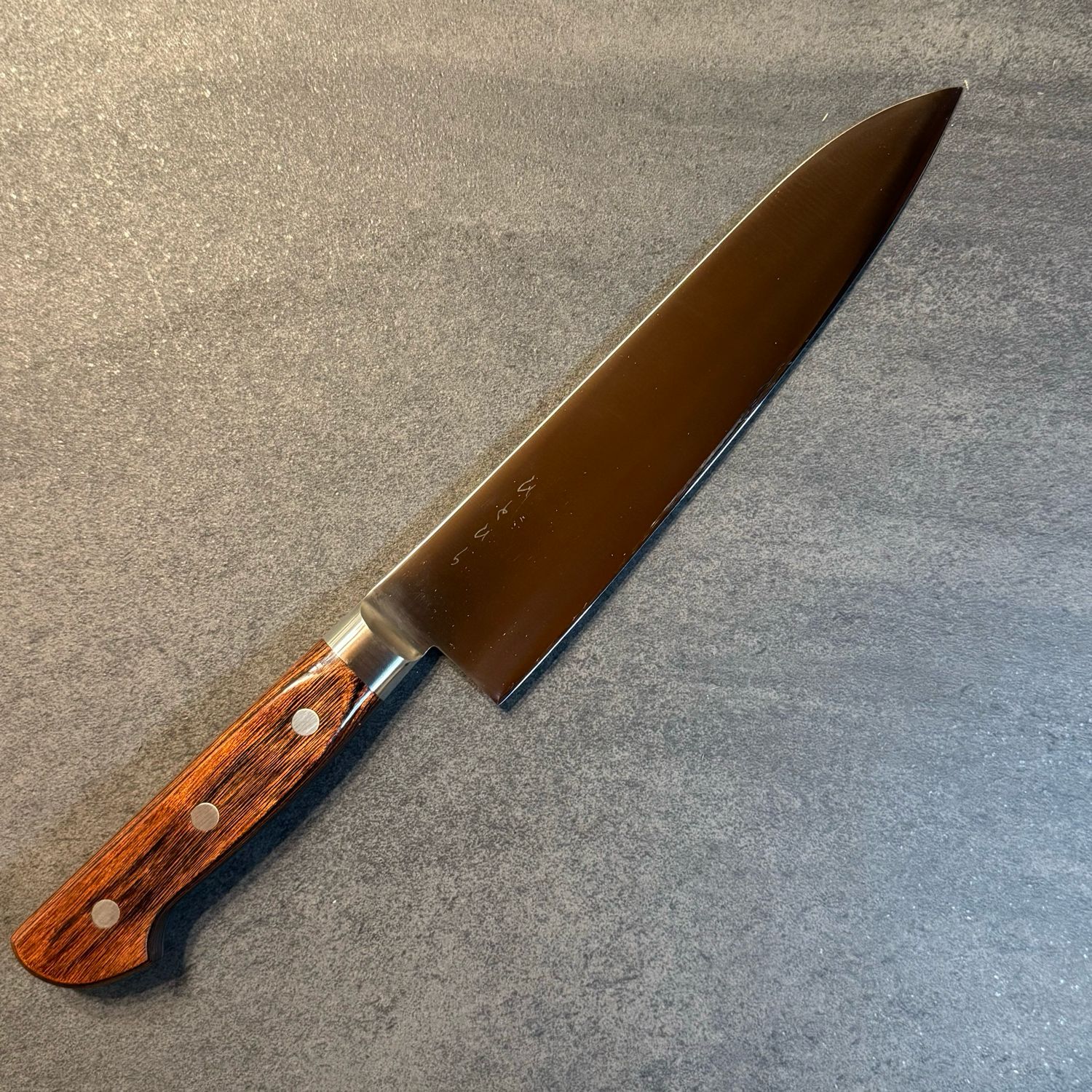 Hitohira KH Stainless Gyuto 210mm Imitation Mahogany handle