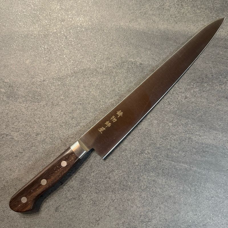 Hitohira Imojiya OKD VG-1 Sujihiki 240mm Tagayasan handle