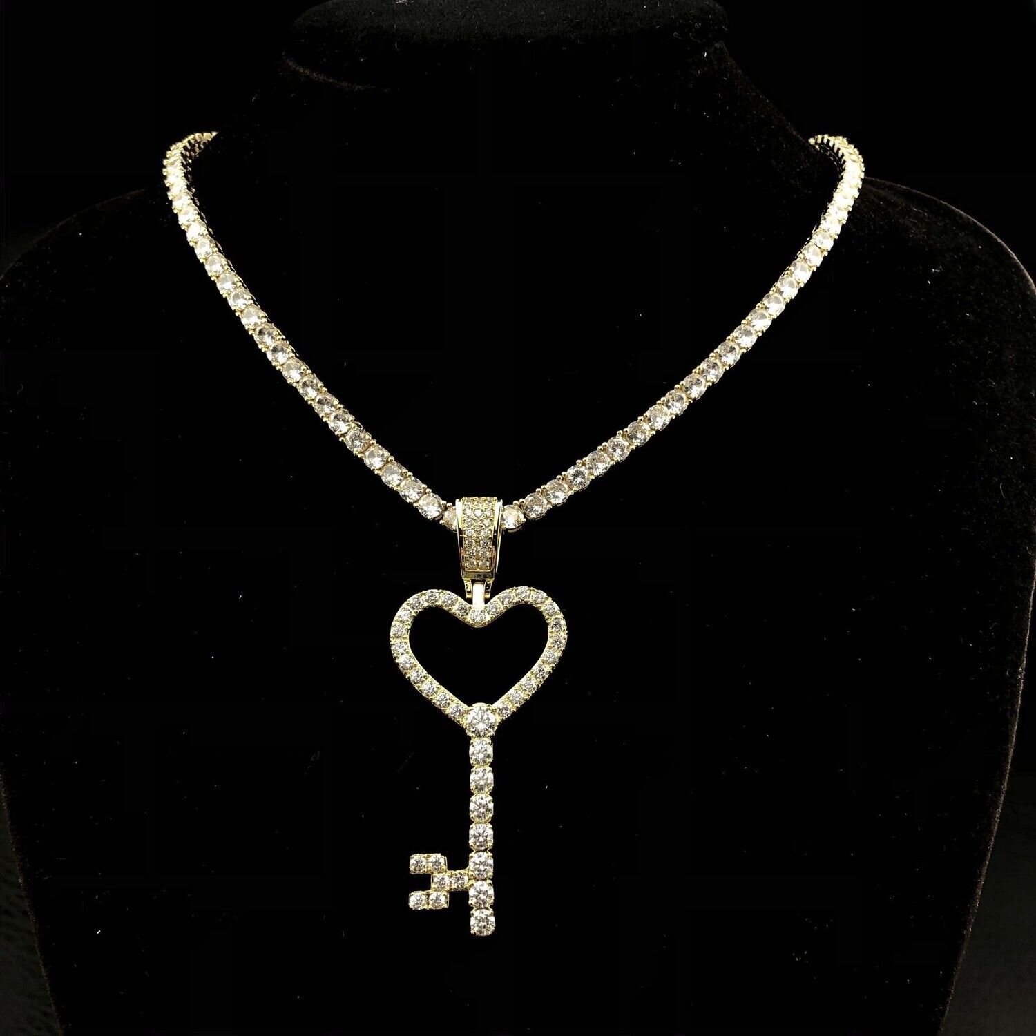 Iced Key Pendant