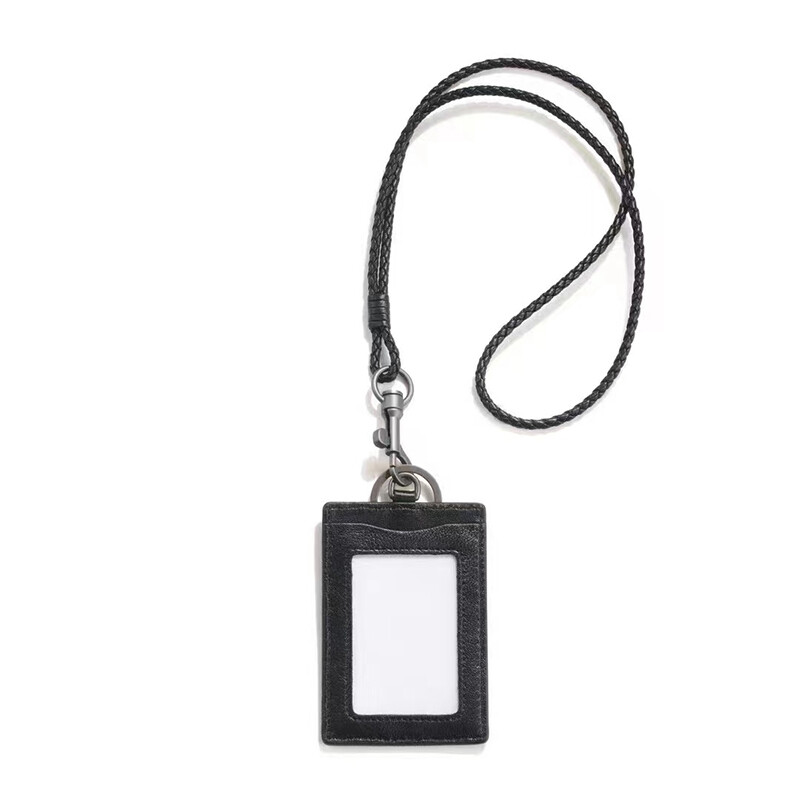 ​BaggLady Genuine Leather Badge ID Key Chain