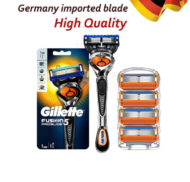 Gillette Fusion5 Proglide + 4 Lame di ricambio GermanBlade      (spedizione gratuita)