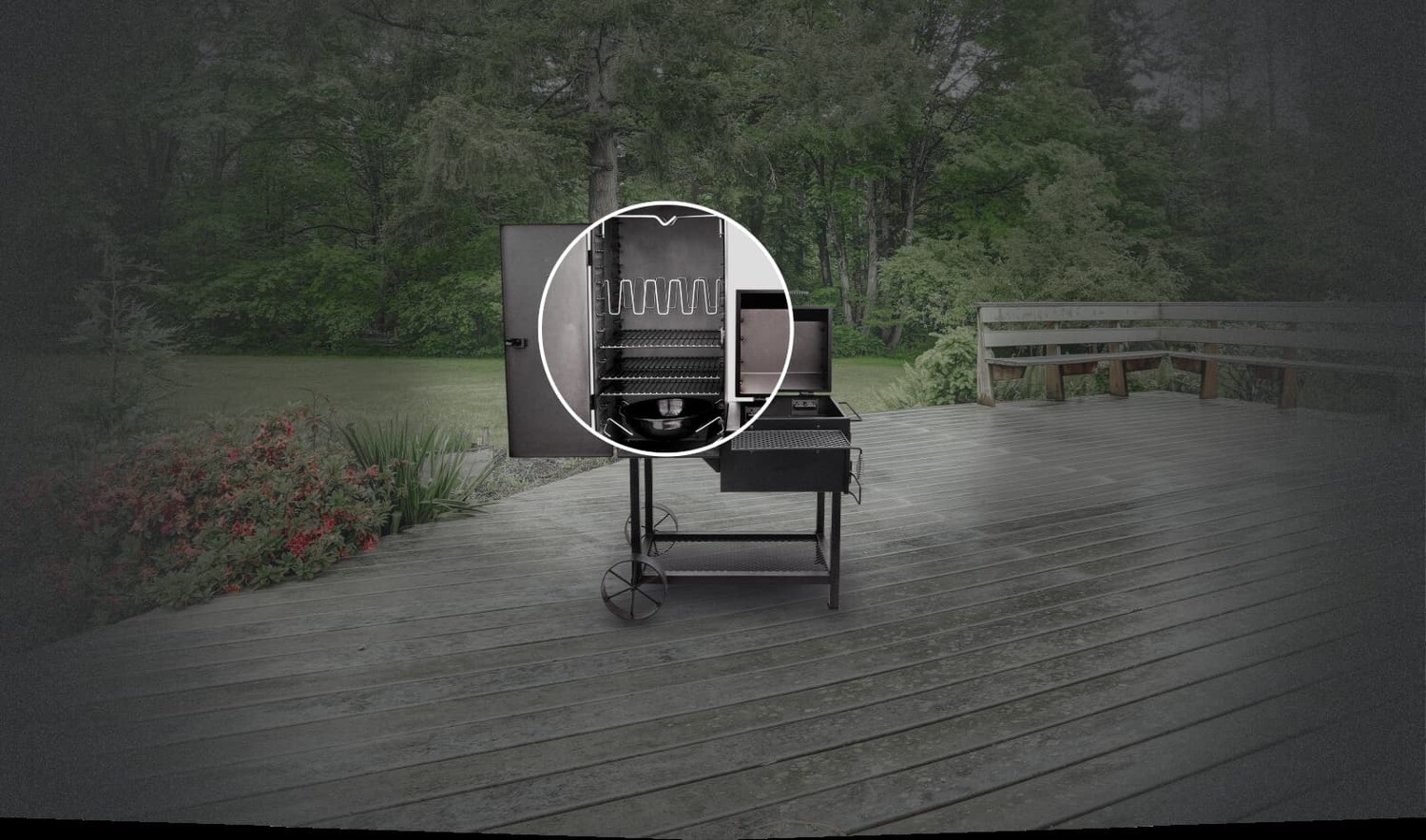 The BANDERA® VERTICAL OFFSET SMOKER
