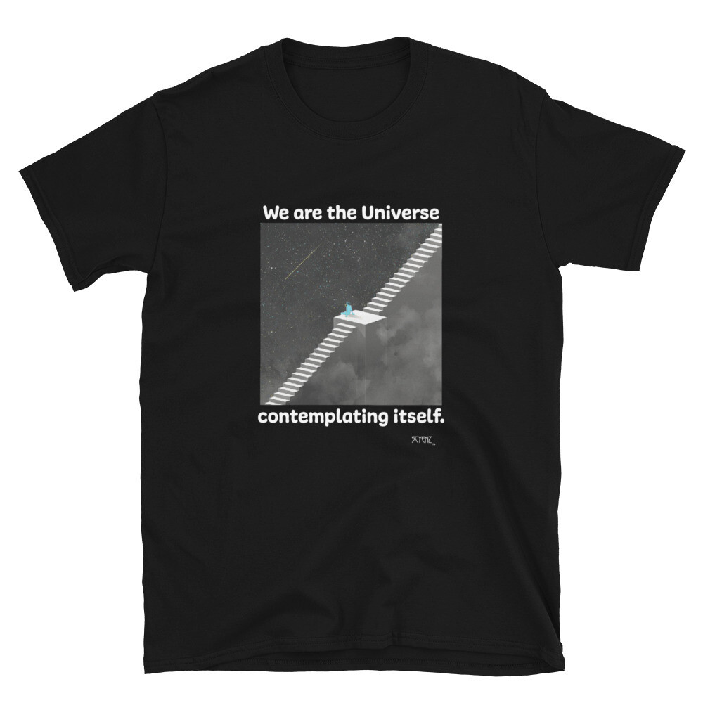 We_Are_the_Universe SCYENZ Short-Sleeve Unisex T-Shirt - Science and Math Collection, Color: Black, Size: S