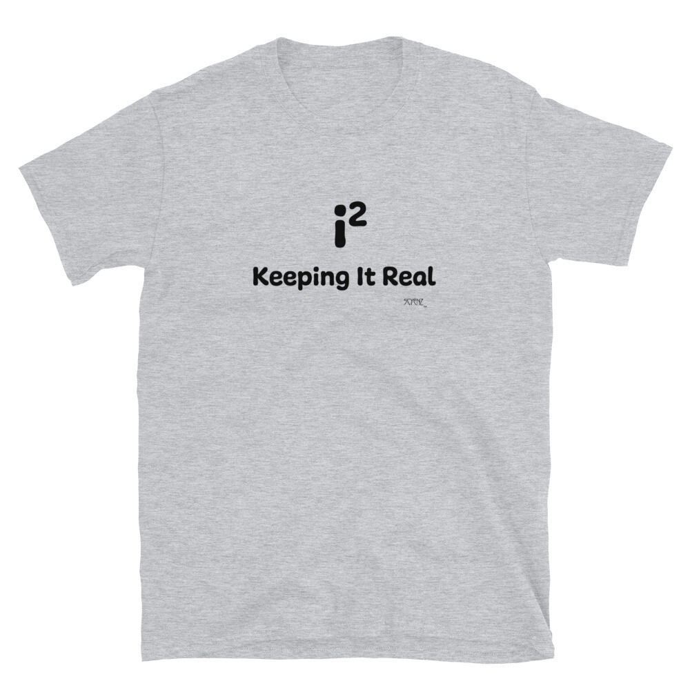 Keeping_It_Real SCYENZ Short-Sleeve Unisex T-Shirt - Science and Math Collection, Color: Sport Grey, Size: S