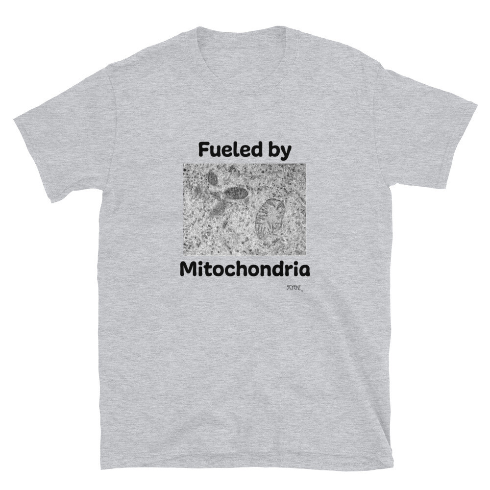 Mitochondria_1 SCYENZ Short-Sleeve Unisex T-Shirt - Science and Math Collection