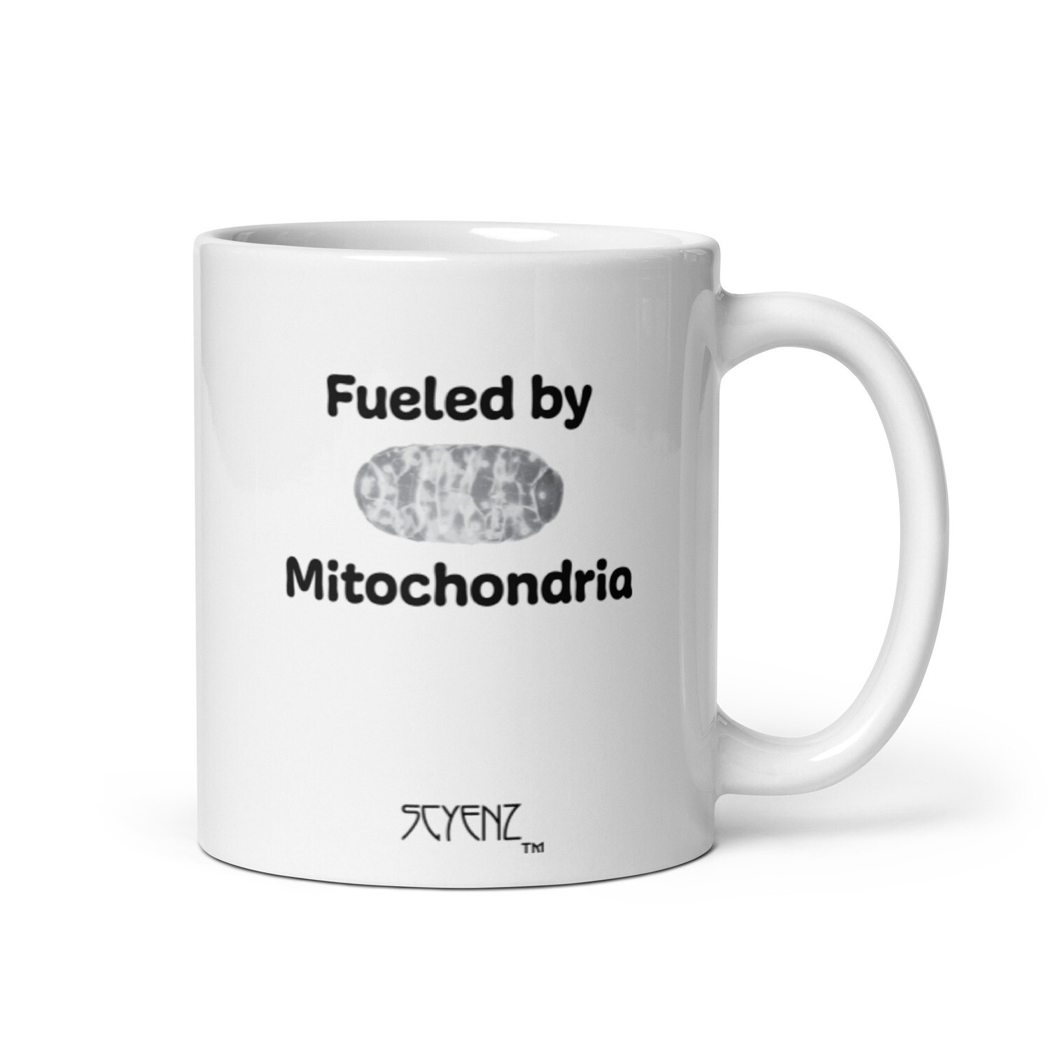 Mitochondria_2 SCYENZ White glossy mug - Science and Math Collection, Size: 11oz