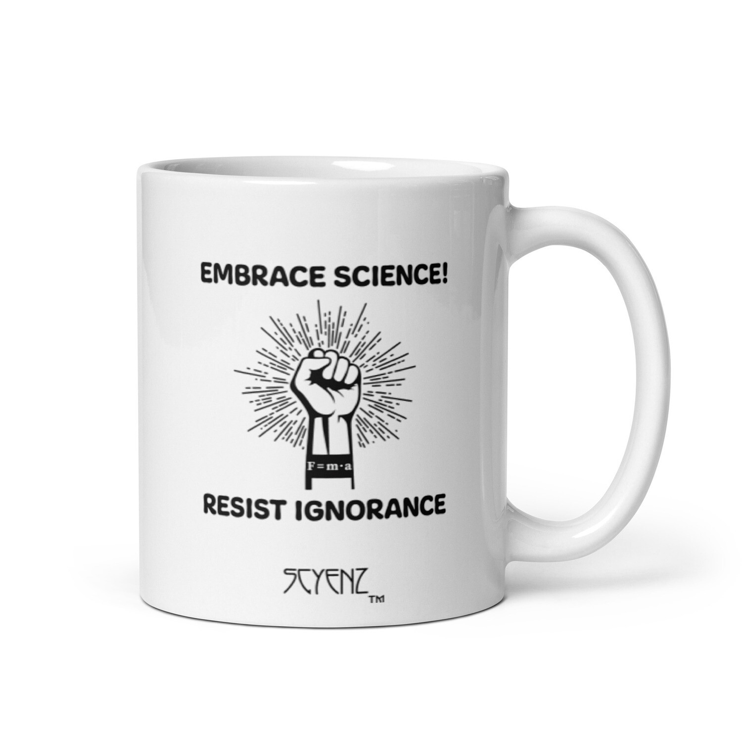 Embrace_Science SCYENZ White glossy mug - Science and Math Collection