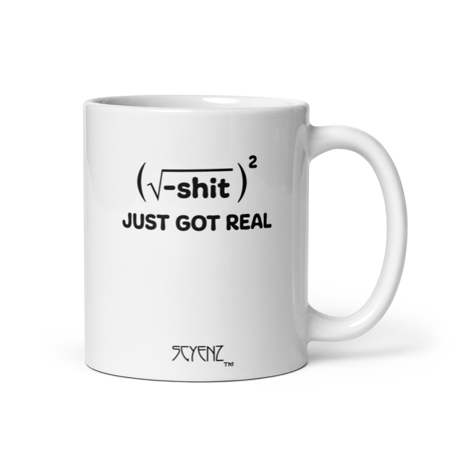 Just_Got_Real SCYENZ White glossy mug - Science and Math Collection, Size: 11oz