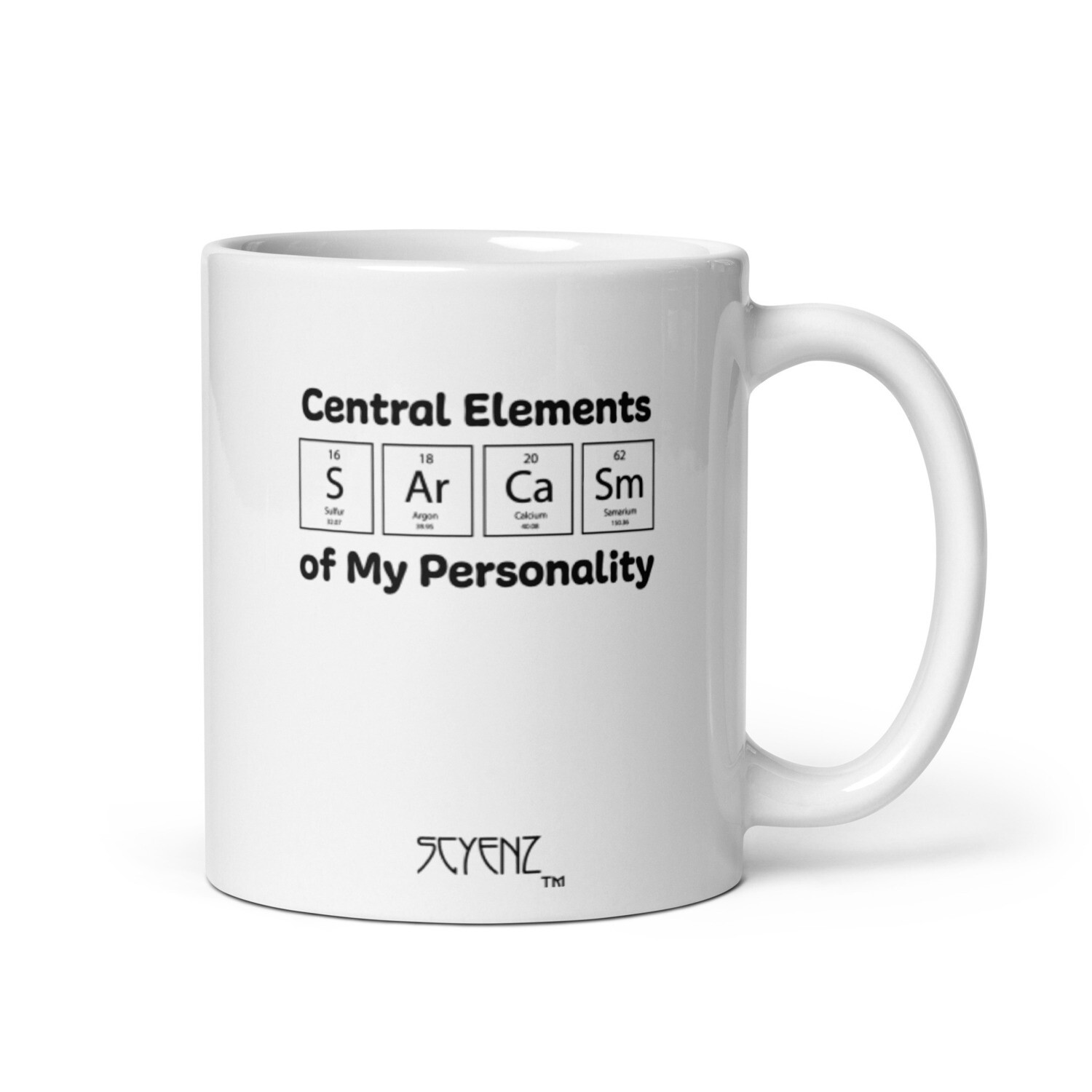 Sarcasm SCYENZ White glossy mug - Science and Math Collection