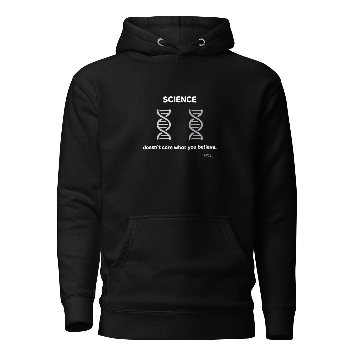 What_You_Believe_DNA_2 SCYENZ Unisex Hoodie - Science and Math Collection, Color: Black, Size: S
