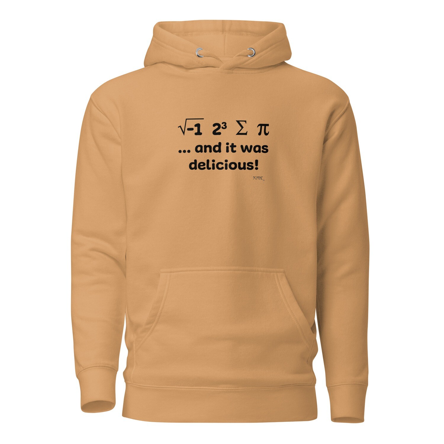 I_Eight_Sum_Pi SCYENZ Unisex Hoodie - Science and Math Collection, Color: Khaki, Size: S