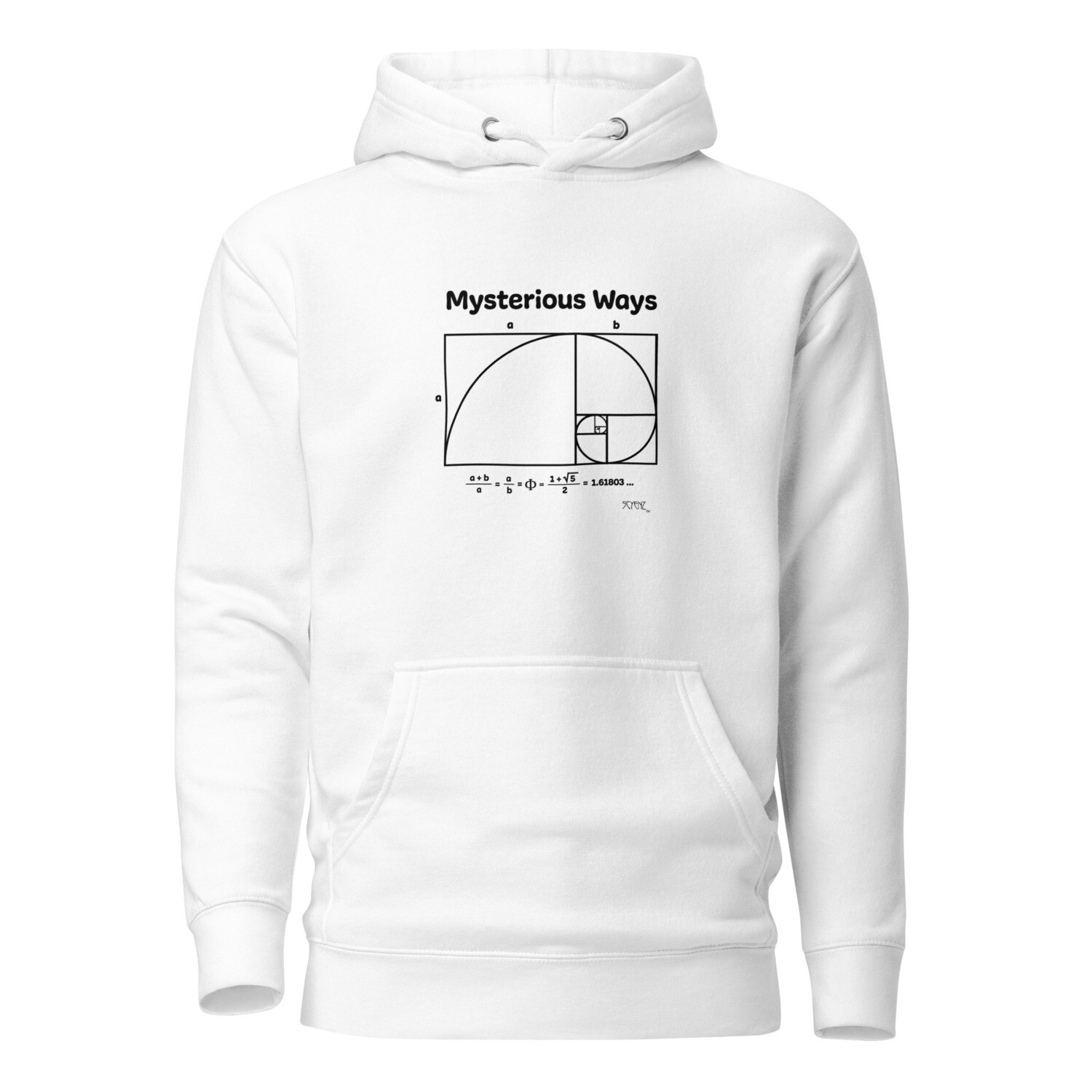 Mysterious_Ways SCYENZ Unisex Hoodie - Science and Math Collection - Fibonacci Spiral/Golden Ratio