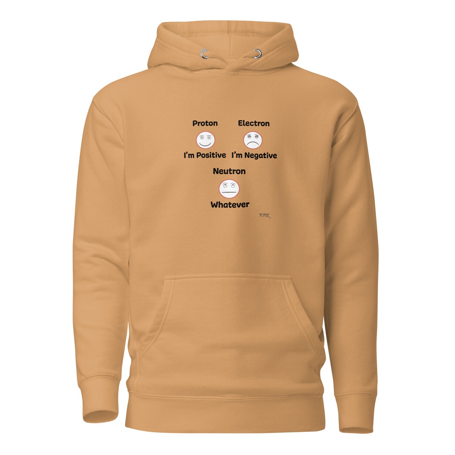 Neutron_Whatever SCYENZ Unisex Hoodie - Science and Math Collection, Color: Khaki, Size: S