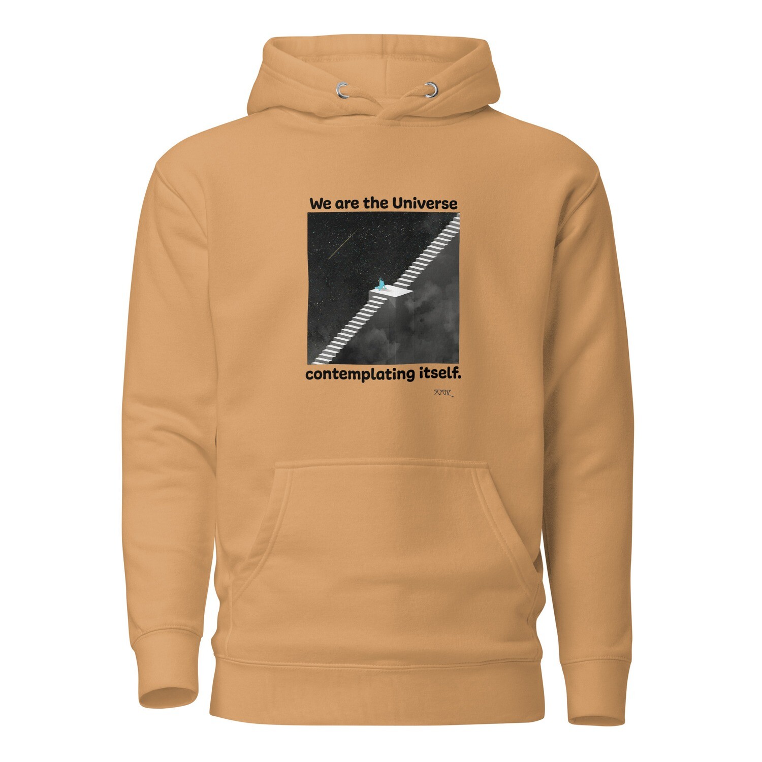 We_Are_the_Univerwe SCYENZ Unisex Hoodie - Science and Math Collection, Color: Khaki, Size: S