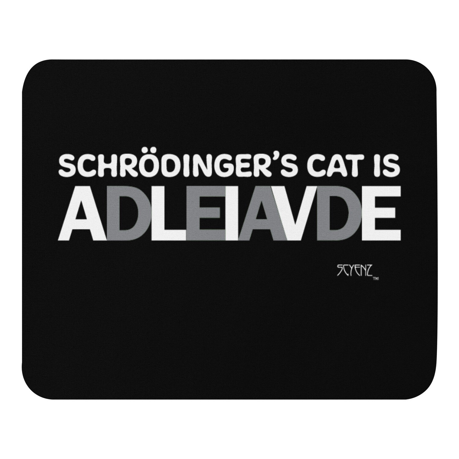 Schrödinger&#39;s_Cat_1 SCYENZ Mouse pad - Science and Math Collection