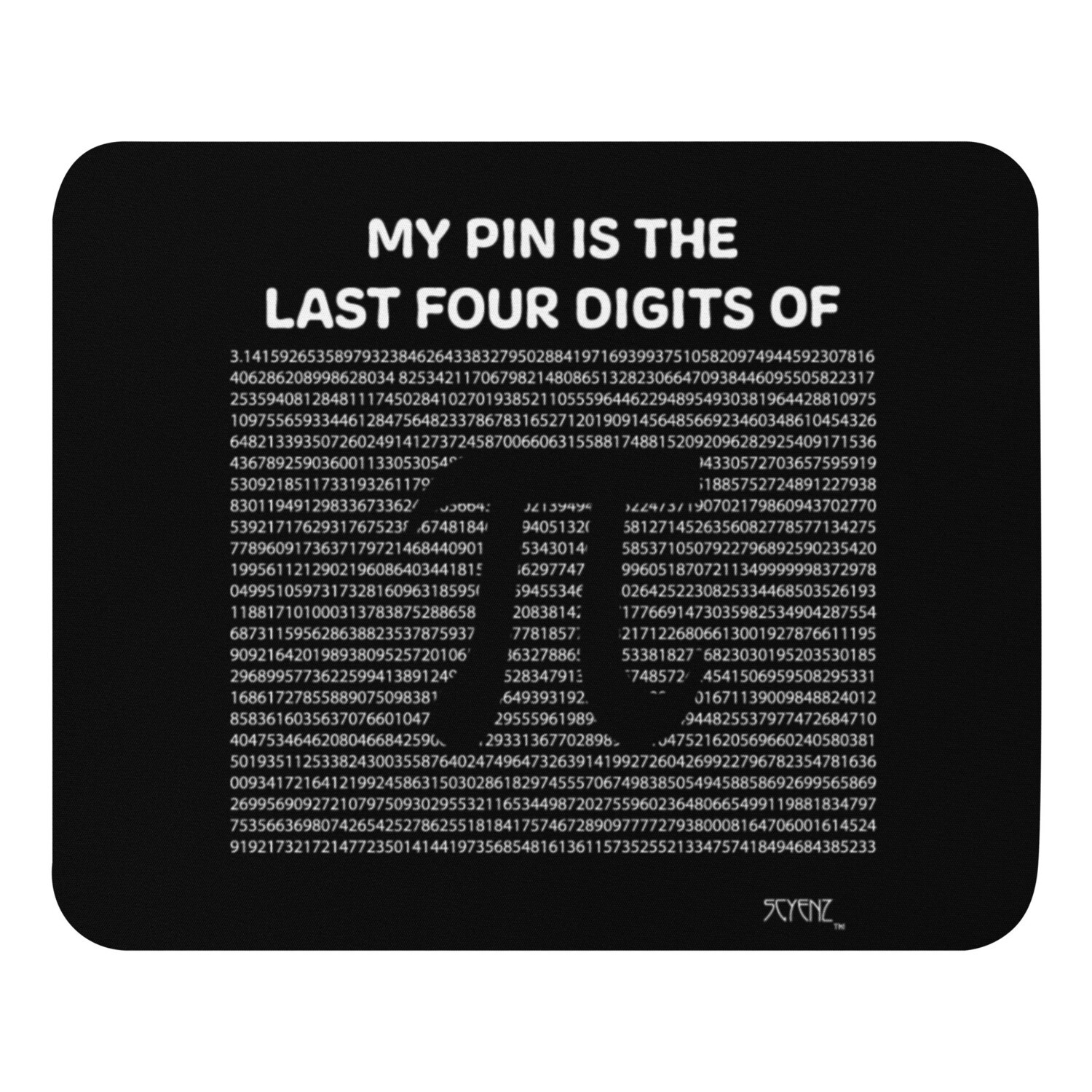 My_Pin SCYENZ Mouse pad - Science and Math Collection