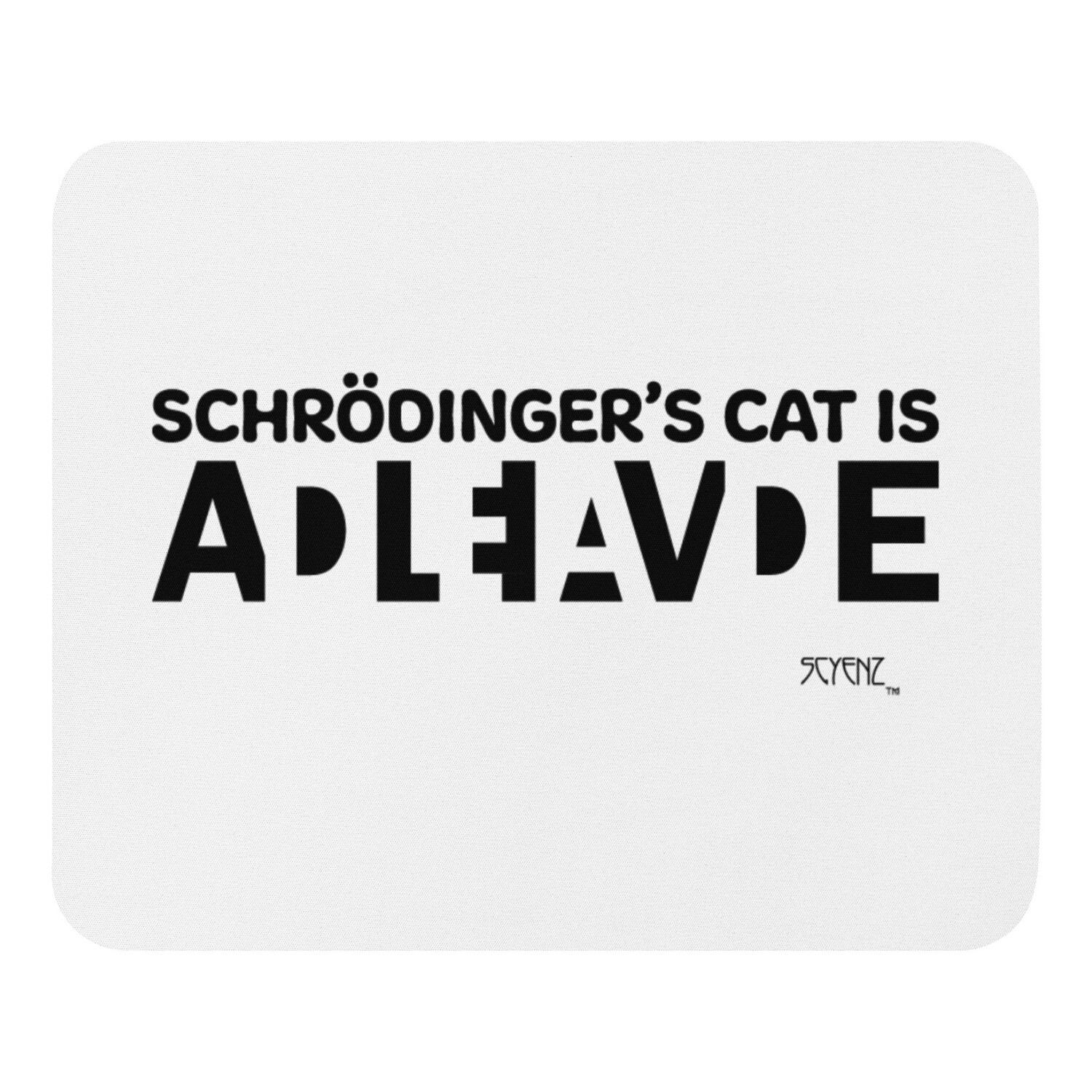 Schrödinger&#39;s_Cat_2 SCYENZ Mouse pad - Science and Math Collection