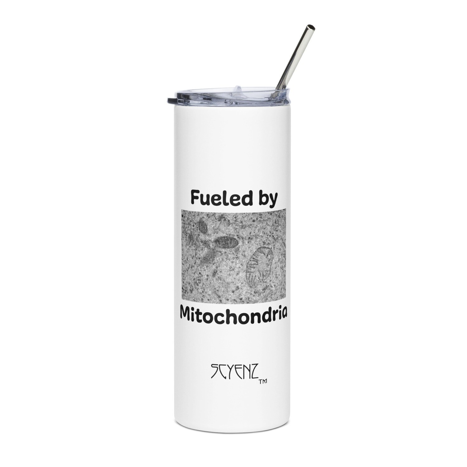 Mitochondria_1 SCYENZ Stainless steel tumbler - Science and Math Collection