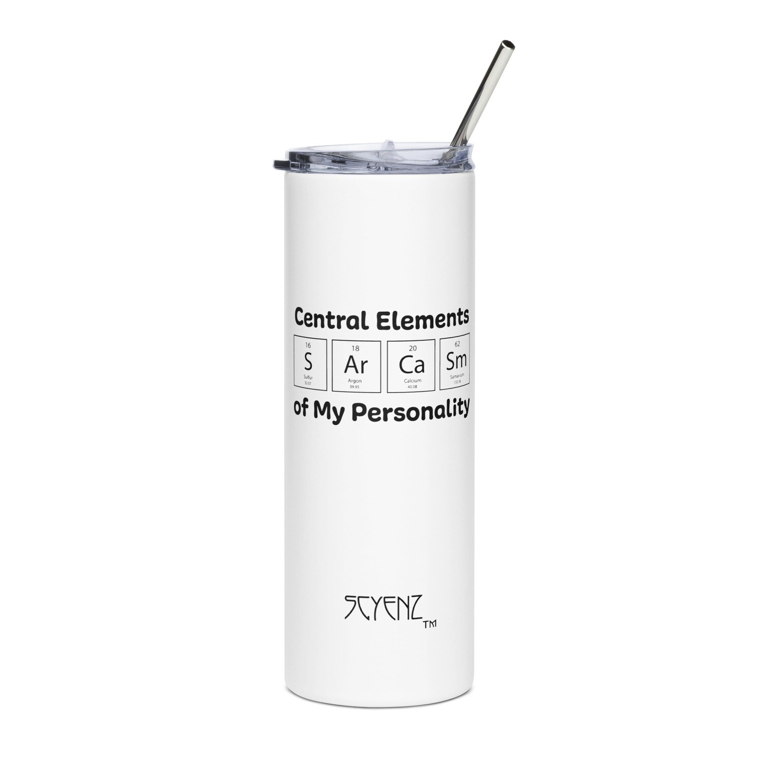 Sarcasm SCYENZ Stainless steel tumbler - Science and Math Collection