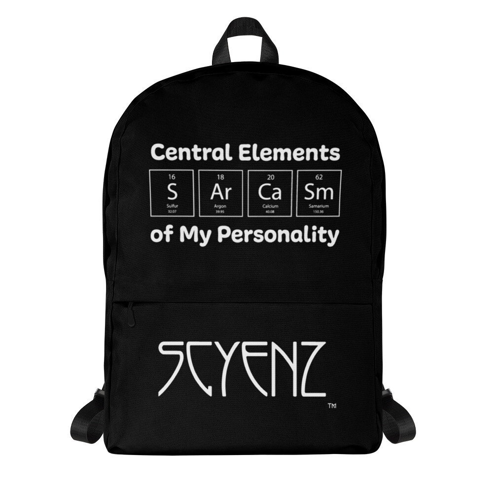 Sarcasm SCYENZ Backpack - Science and Math Collection