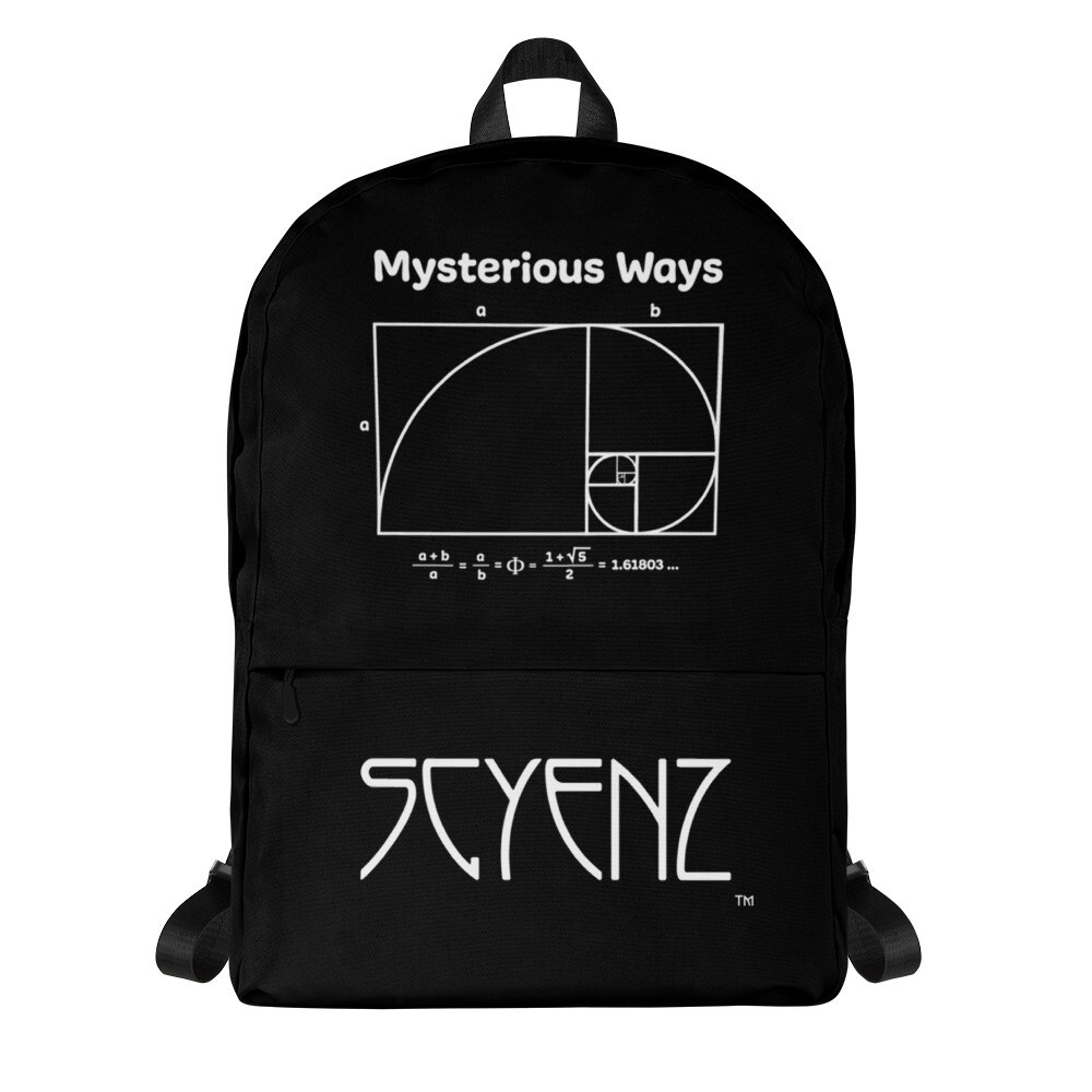 Mysterious_Ways SCYENZ Backpack - Science and Math Collection - Fibonacci Spiral/Golden Ratio