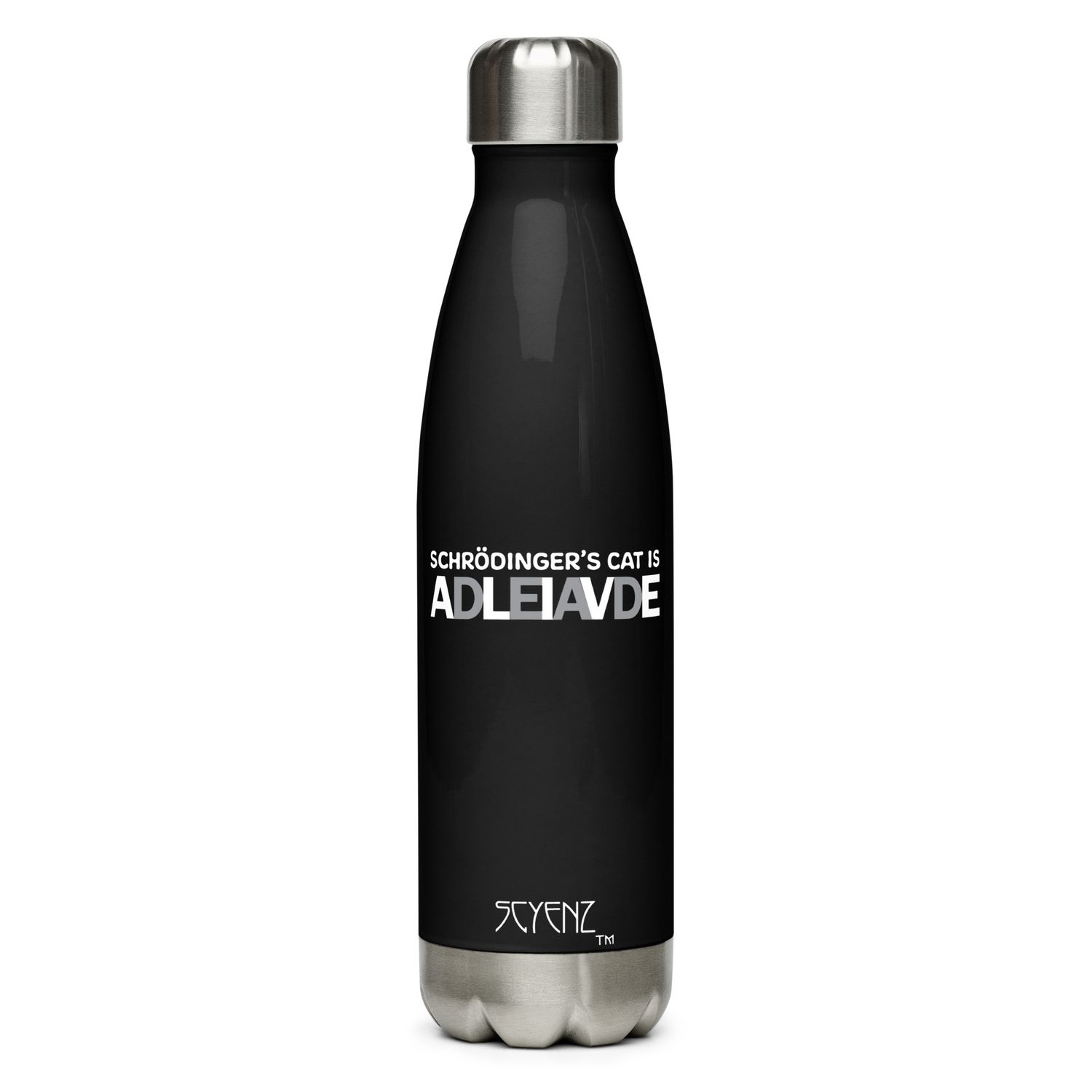 Schrödinger&#39;s_Cat_1 SCYENZ Stainless steel water bottle - Science and Math Collection