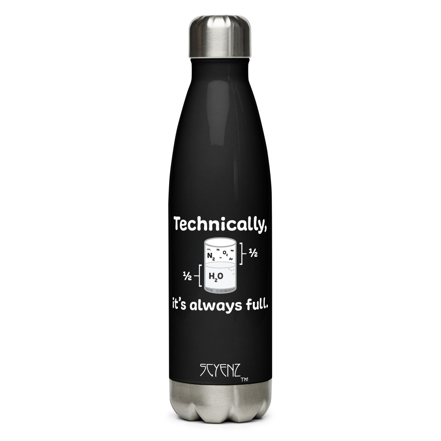 Technically_Full SCYENZ Stainless steel water bottle - Science and Math Collection