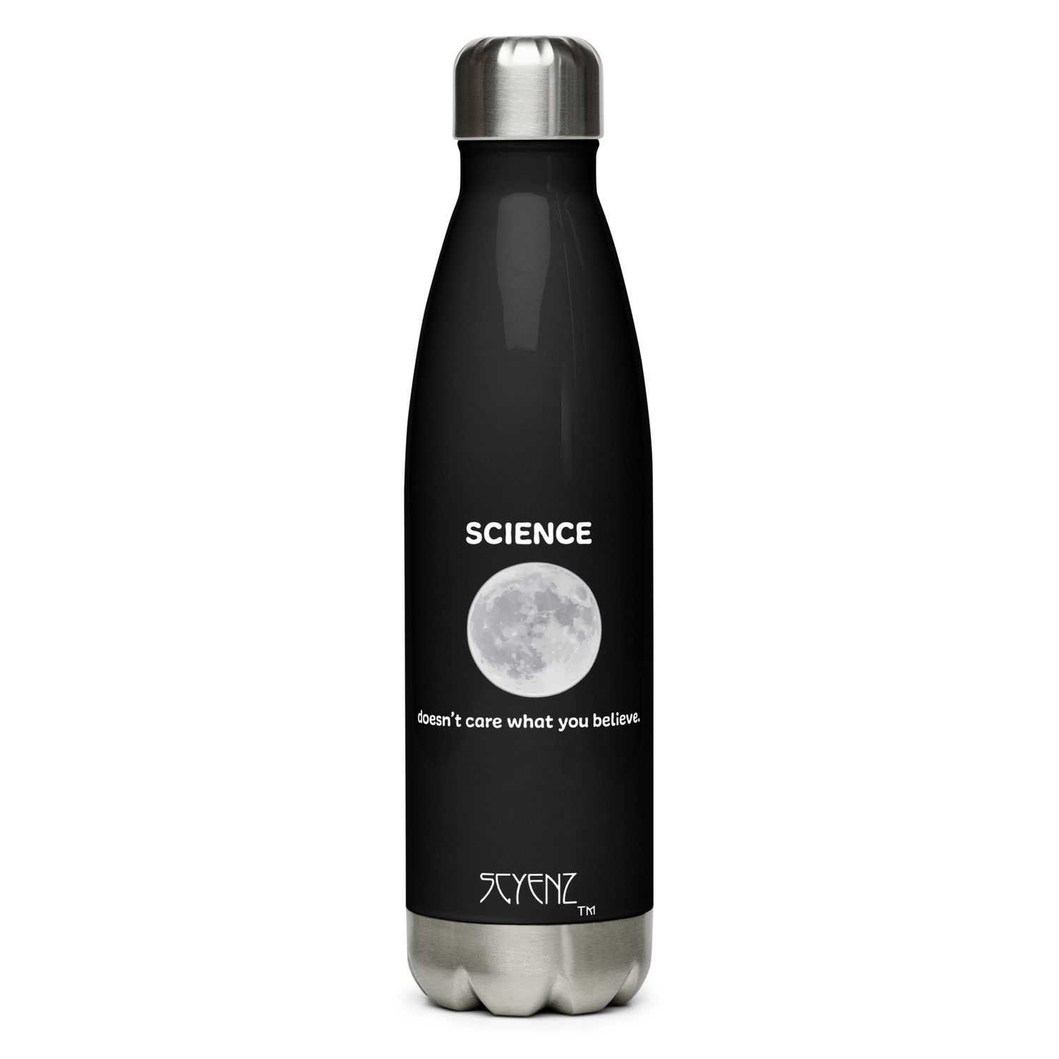 Whtat_You_Believe_Moon Stainless steel water bottle - Science and Math Collection
