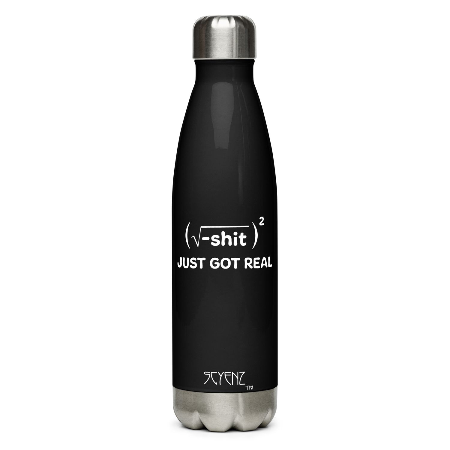 Just_Got_Real SCYENZ Stainless steel water bottle - Science and Math Collection