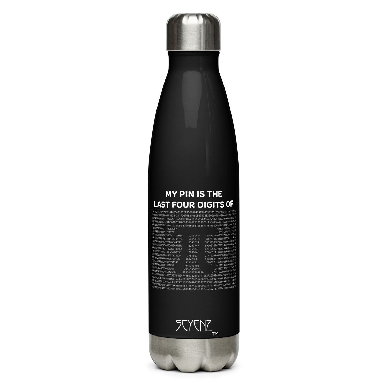 My_PIN SCYENZ Stainless steel water bottle - Science and Math Collection
