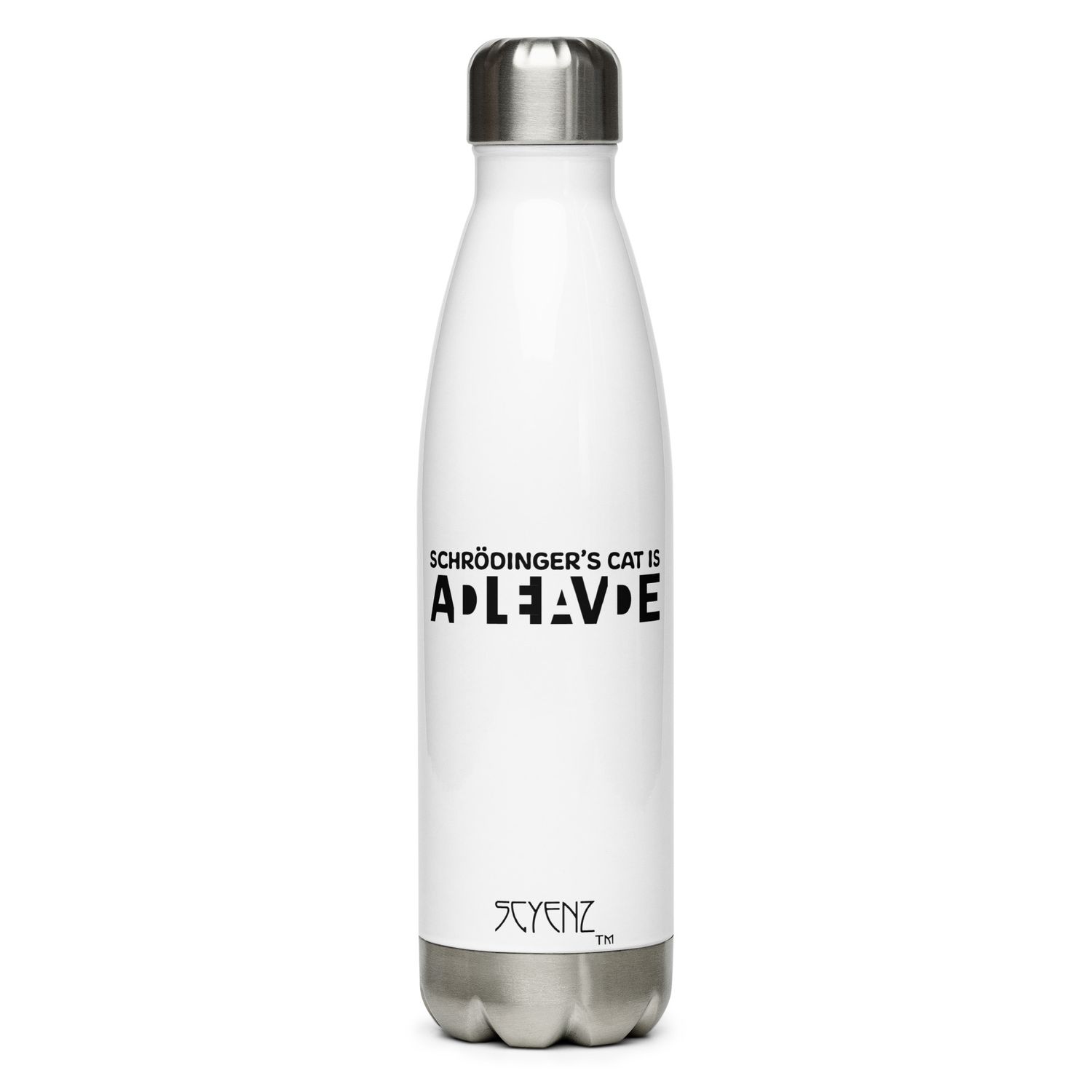 Alive_Dead_2 SCYENZ Stainless steel water bottle - Science and Math Collection