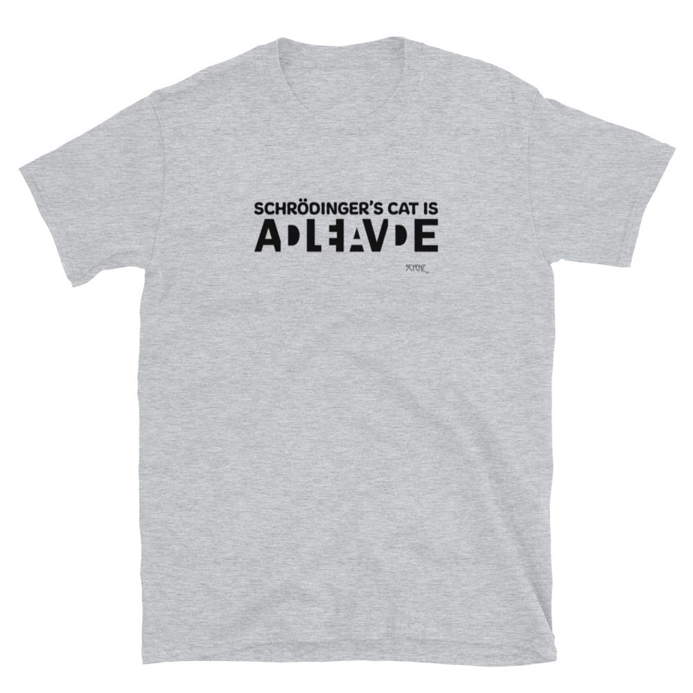 Scrödinger&#39;s_Cat_2 SCYENZ Short-Sleeve Unisex T-Shirt - Science and Math Collection