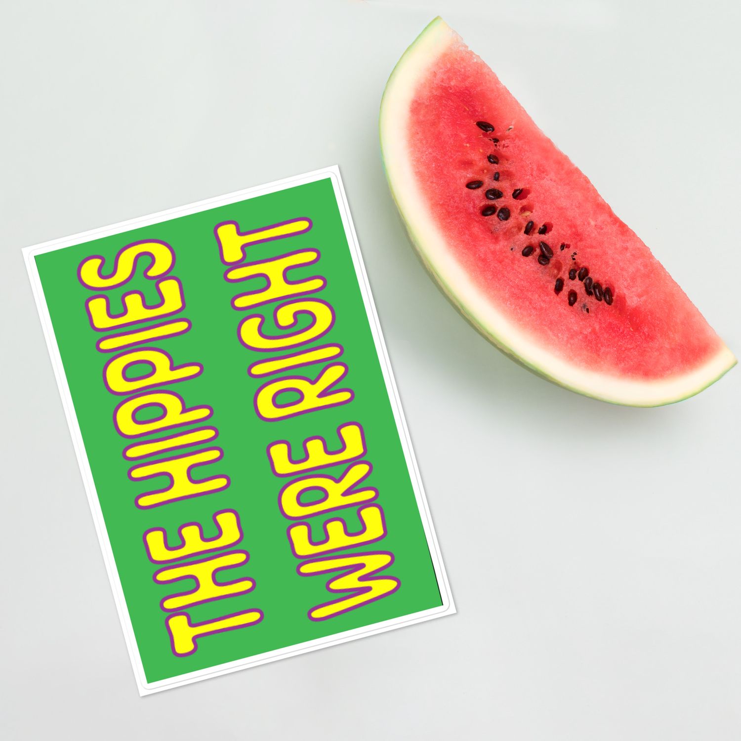 The Hippies Were Right 2 Sticker sheet