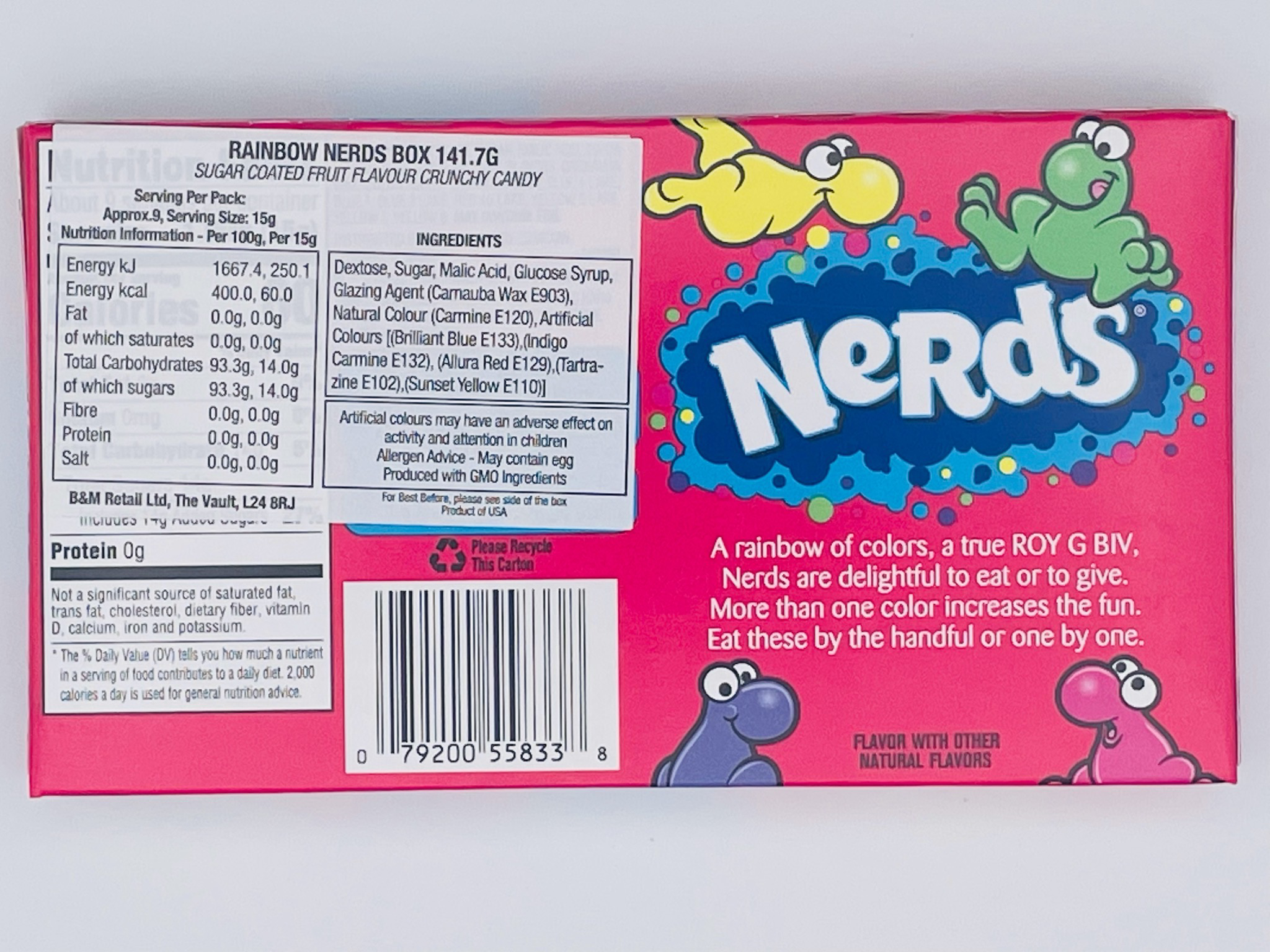 Nerds Rainbow Candy Theatre Box 141g