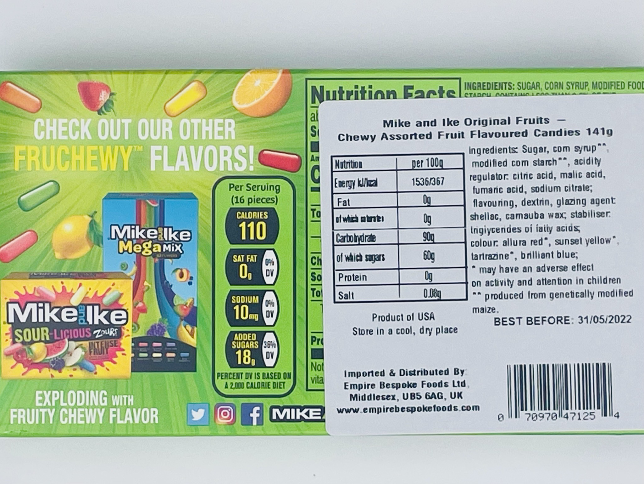 Mike And Ike Original Fruits Theatre Box