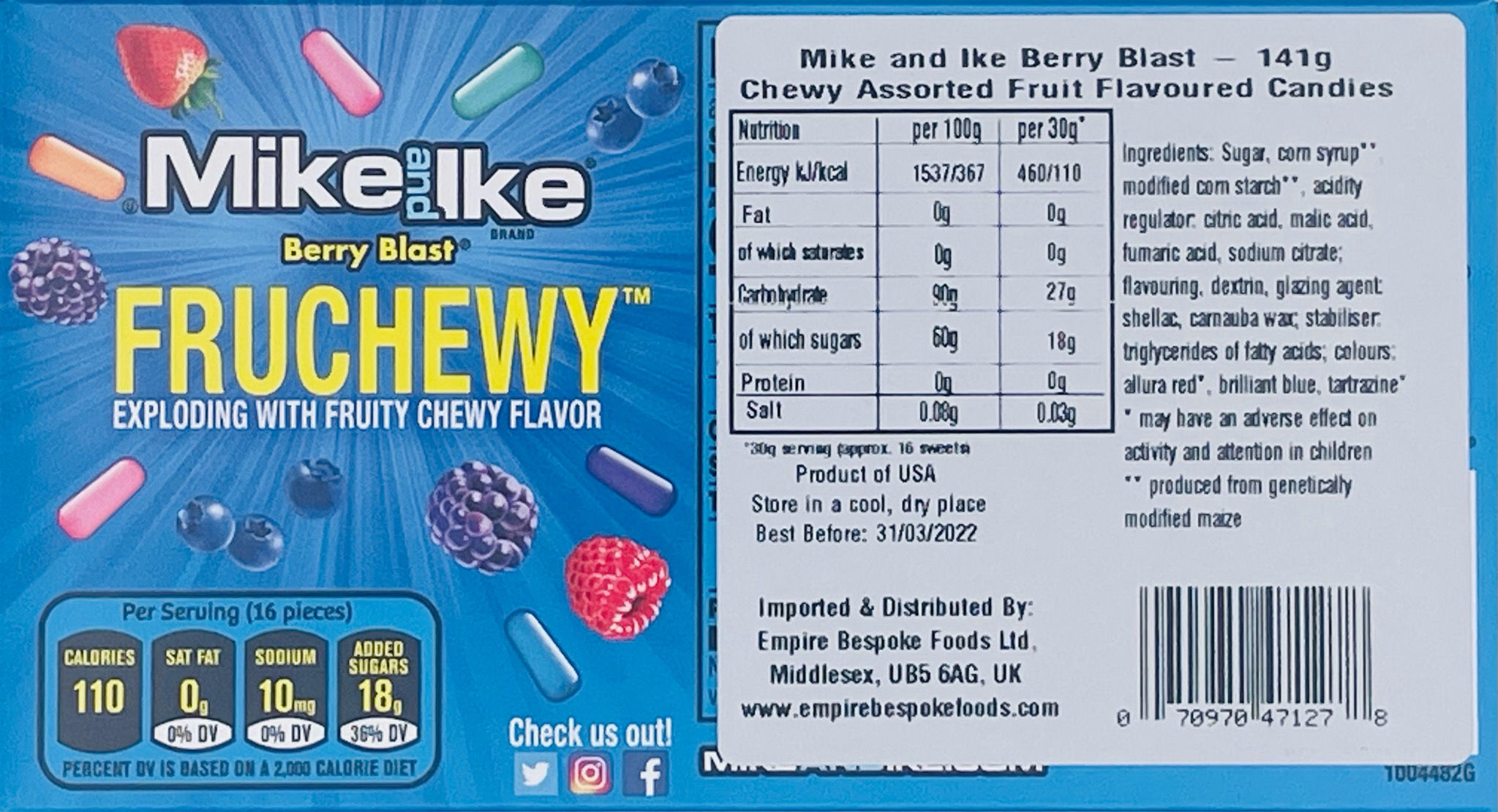 Mike And Ike Berry Blast Theatre Box