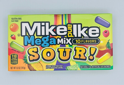 Mike And Ike Mega Mix SOUR 141g - 10 Flavours