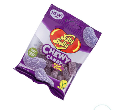 Jelly Belly Sour Grape Chewy Candy 60g