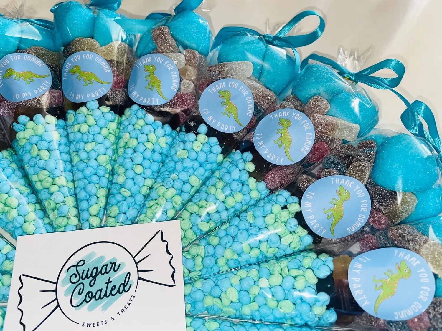 Blue Fizzy Sweet Cones