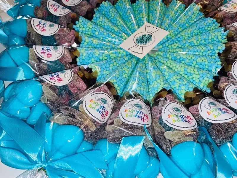 Extra Large Fizzy Blue Sweet Cones