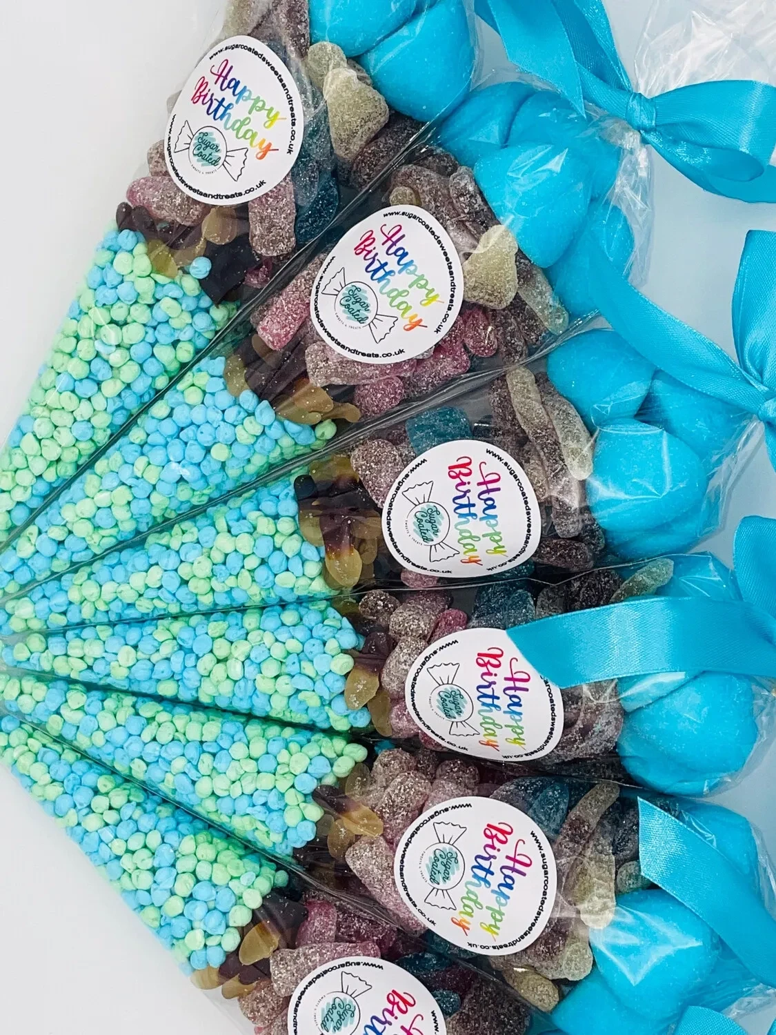 Extra Large Fizzy Blue Sweet Cones