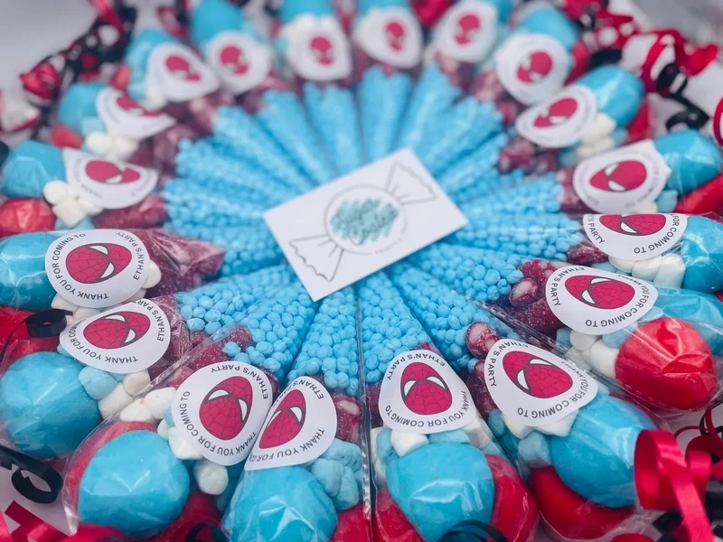 SugarCoated Spider-Man Themed Party Cones