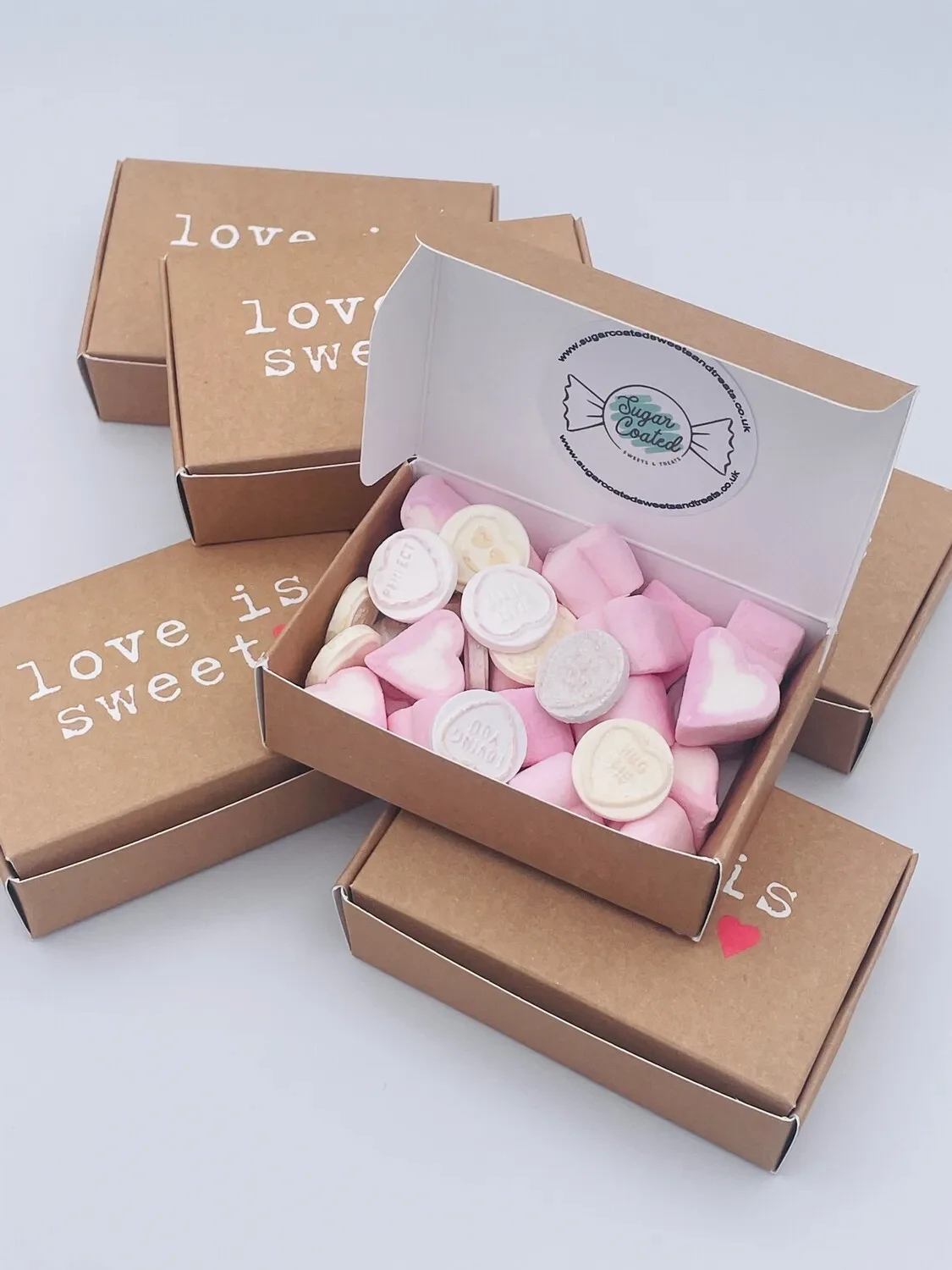 ‘Love Is sweet’ Wedding Favour Boxes