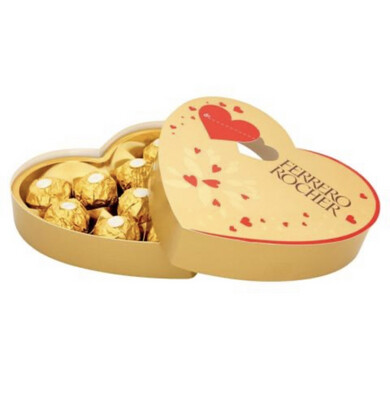Ferrero Rocher Chocolate Valentine's Day Heart Shaped Box 125g