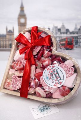 Valentines Heart Filled Sweet Box